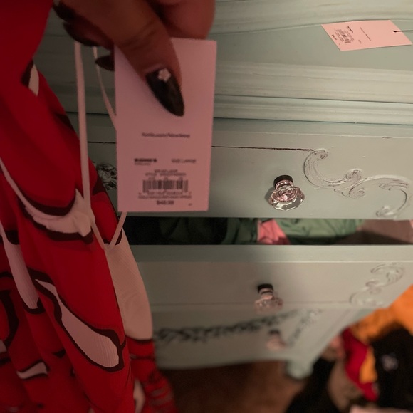 L NWest Red midi Dress - Picture 6 of 7